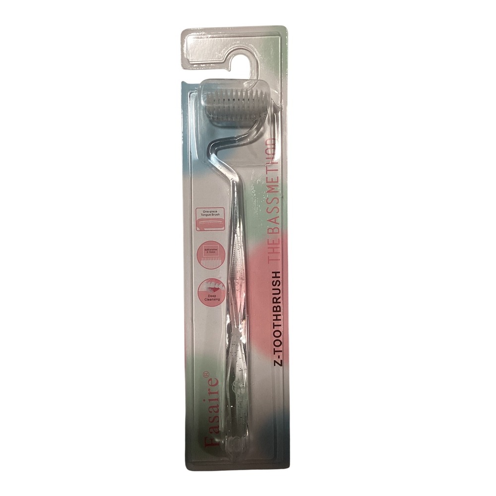 Fasaire Z-Toothbrush THE BASS METHOD One-Piece Tongue Brush‎ Deep Cleaning